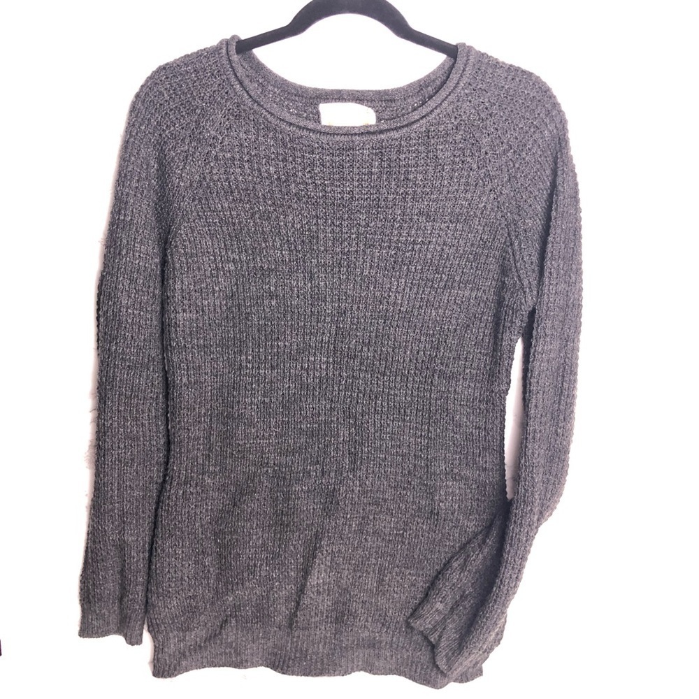 Ambiance Dark Grey Knit Sweater Size Large